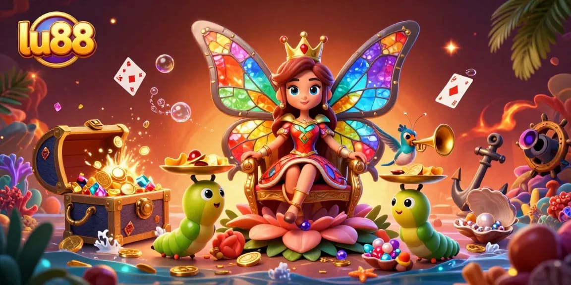 Engage in thrilling gameplay at lu88 with colorful visuals and dynamic casino elements surrounding characters