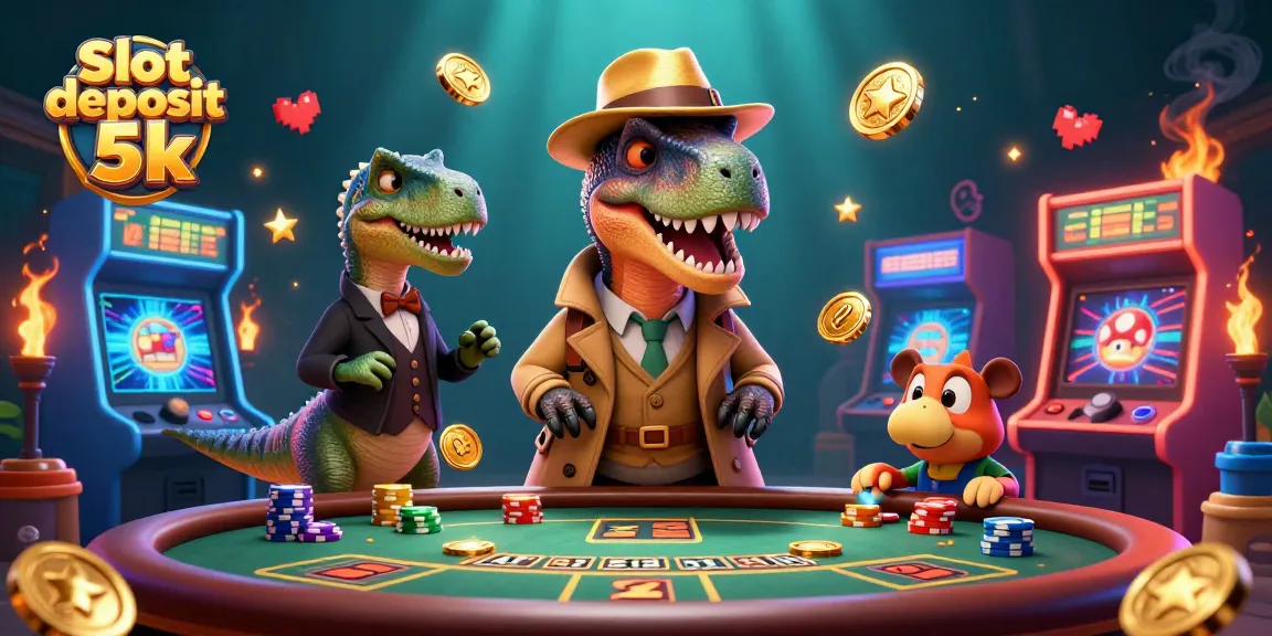 Taruhan Slot deposit 5k dengan karakter lucu di kasino virtual.