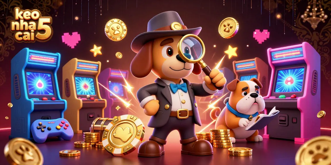 Engage in thrilling gameplay with keo nha cai 5 while exploring clues in a dynamic casino-themed scene.