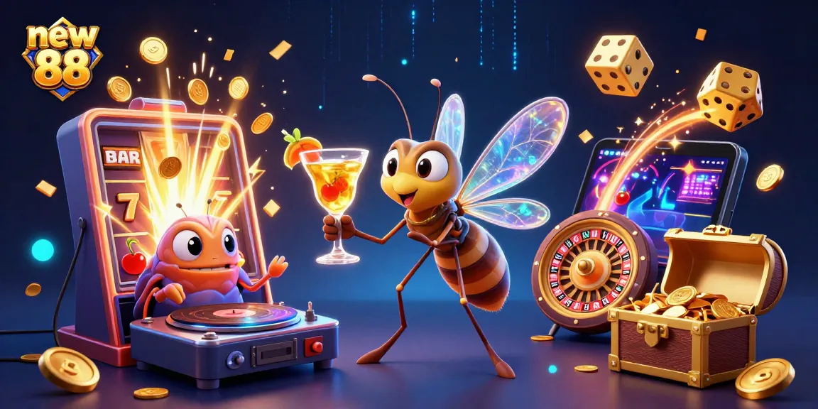 Experience thrilling games at new 88 with vibrant characters and dynamic casino elements.