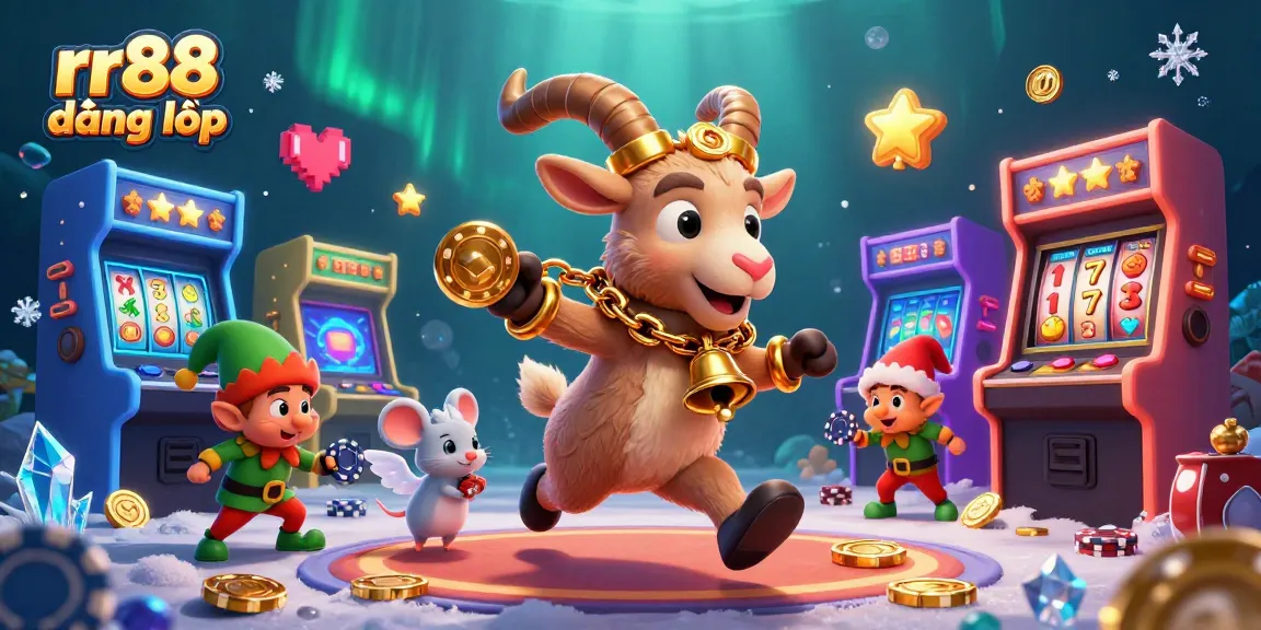 Experience rr88 đăng nhập and strike lucky in an immersive holiday-horror casino scene filled with vibrant gaming elements.