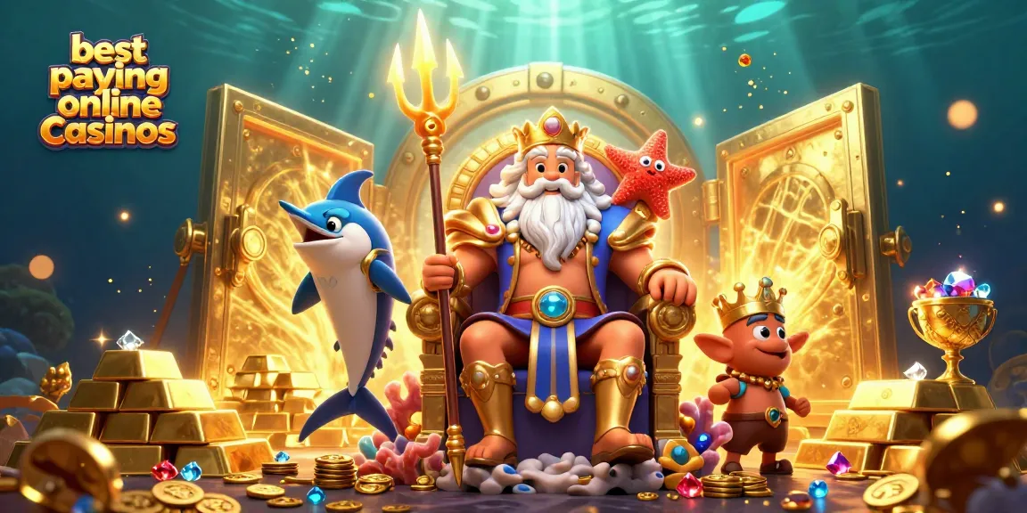 Experience excitement at the best paying online casinos with Neptune and treasures galore.