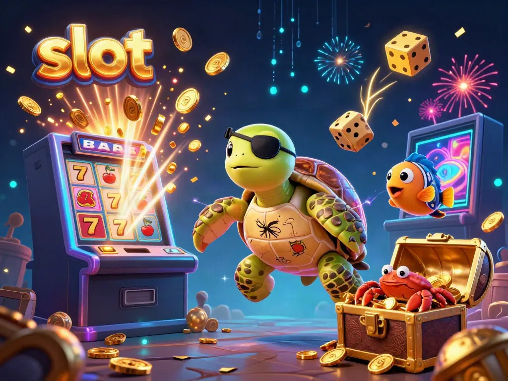 Engage with dynamic slot features and characters in a vibrant casino scene.