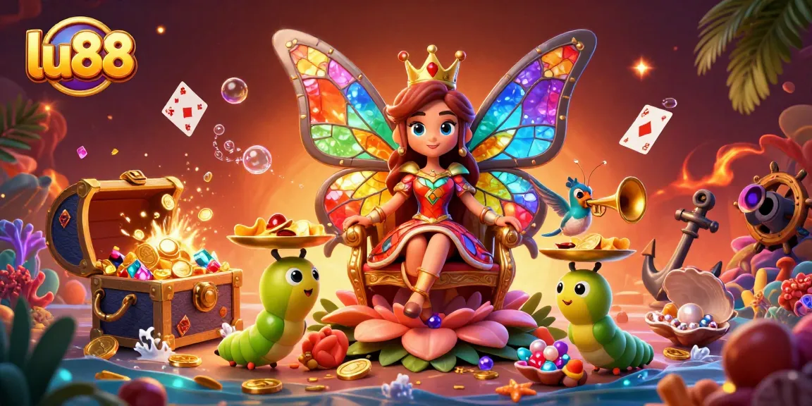 Engage in thrilling gameplay at lu88 with colorful visuals and dynamic casino elements surrounding characters