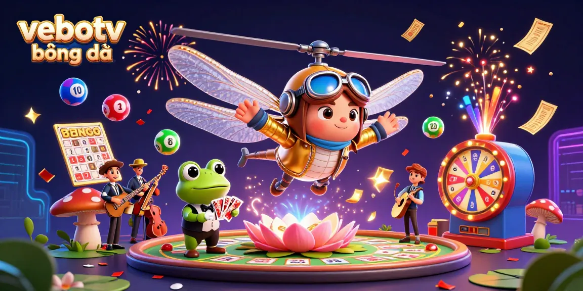Experience the thrill of vebotv bóng đá with vibrant characters and dynamic gambling elements in an exciting casino scene.