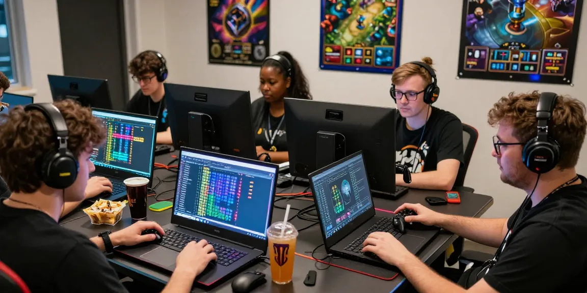 Players engaging with HearthStats Net News insights and gameplay strategies in vibrant gaming setup.
