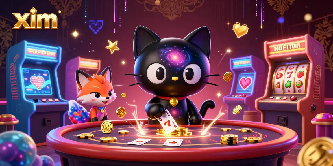 Experience the cosmic excitement of xim with a successful pull of golden chips at the casino table.