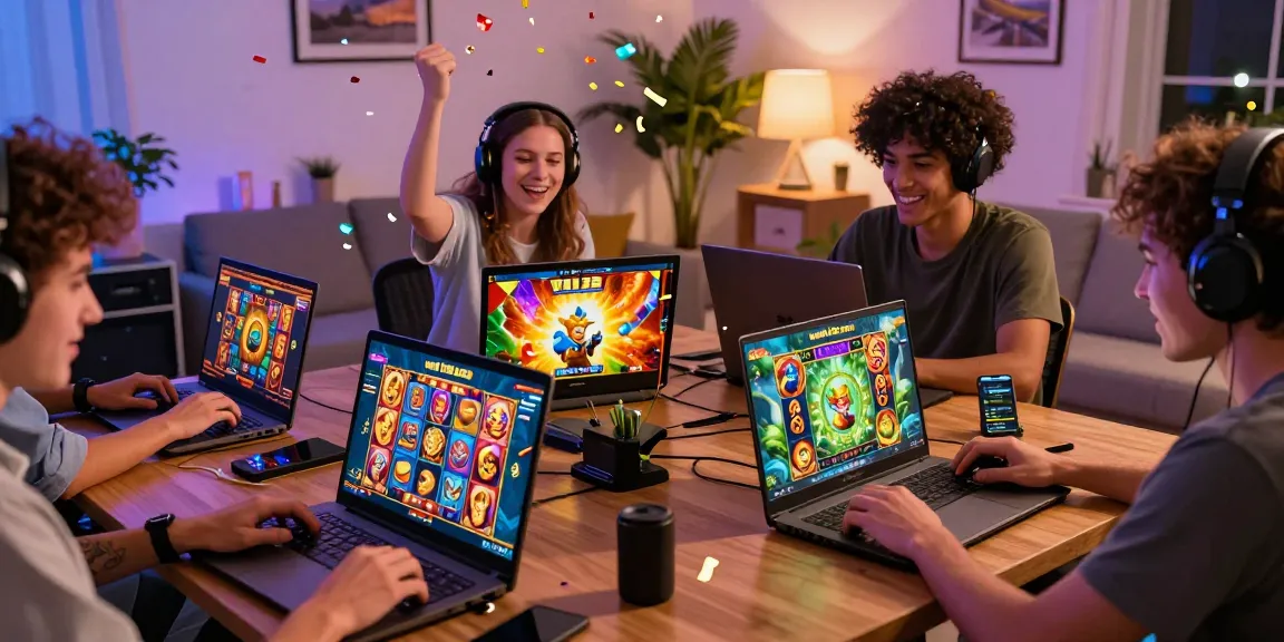 Players celebrating wins on wd138.com, showcasing vibrant slot games and community excitement.
