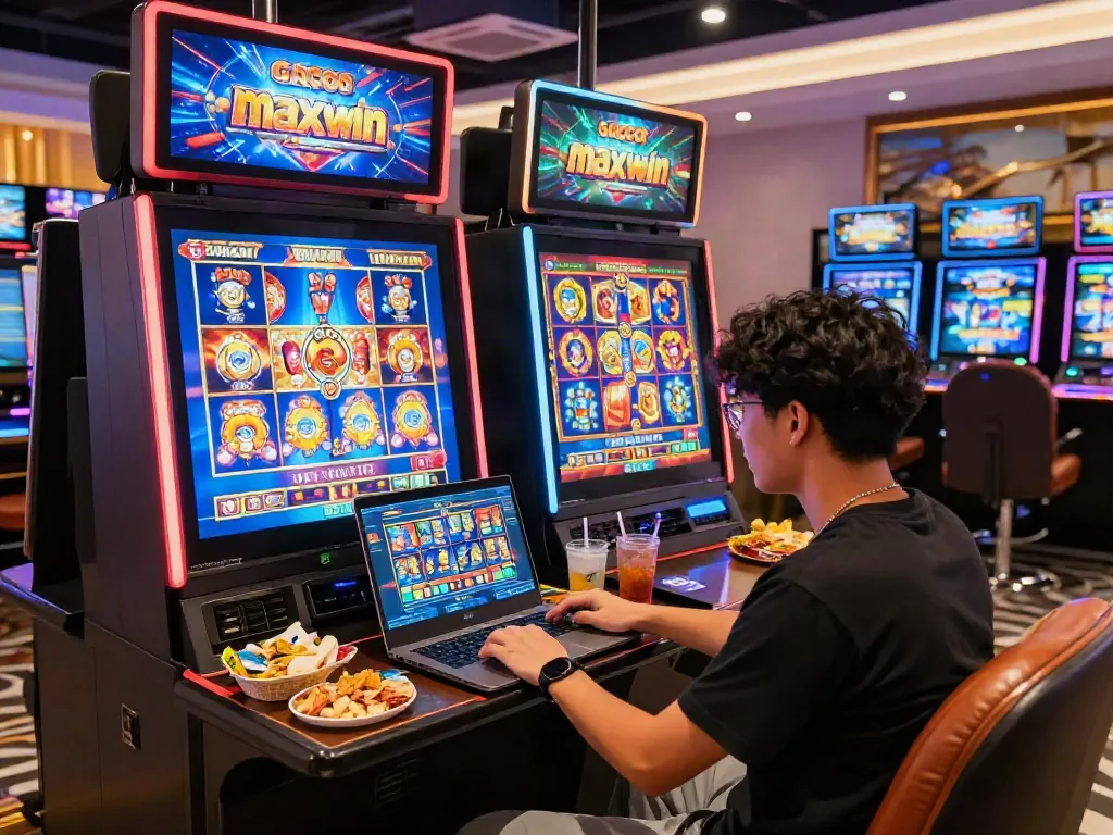 Immersive gaming environment showcasing slot gacor maxwin experience with engaging player interaction.