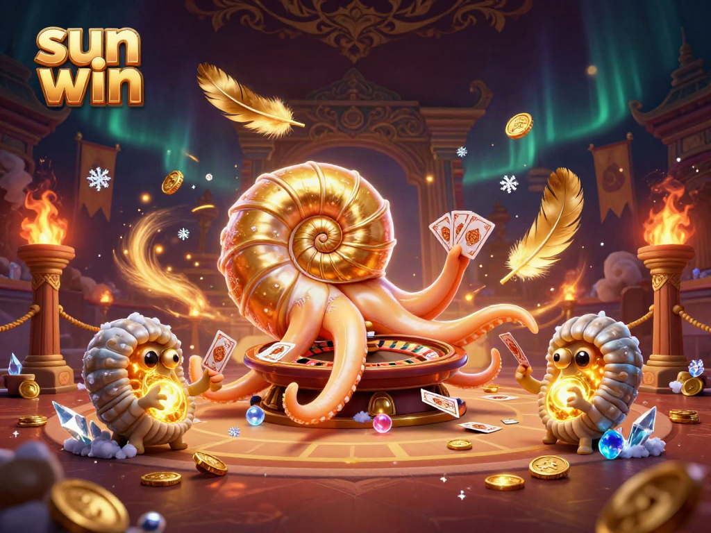 Play the exciting sun win casino games with the ancient nautilus Roulette and vibrant golden details.