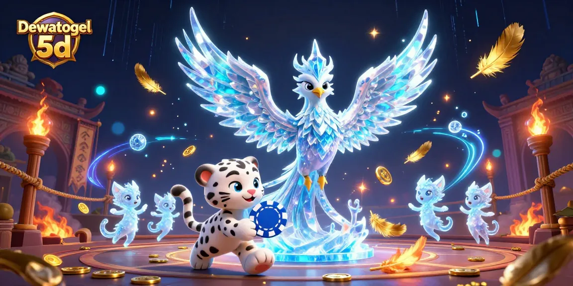 Experience the thrill of Dewatogel 5d with a vibrant scene filled with magical characters and casino elements.