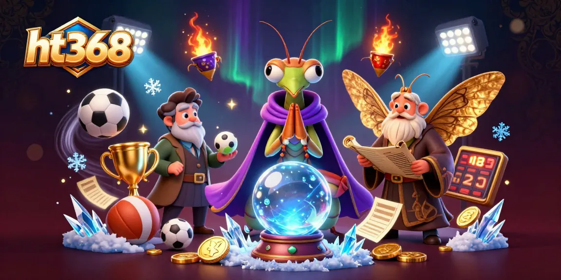 ht368 players engaging in thrilling sports betting surrounded by vibrant elements and good fortune symbols