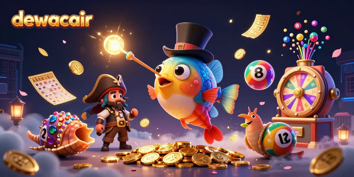 Engage players with dewacair's vibrant visuals of winning golden coins in the casino universe.