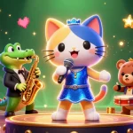 Join the fun with CWIN's vibrant casino scene featuring entertaining characters and gaming action!
