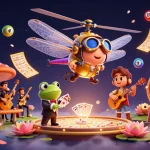 Découvrez le casino en ligne le plus payant avec une illustration riche en détails de jeux et personnages amusants.