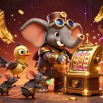 Spin the slot gacor with our vibrant steampunk illustration, capturing dynamic casino energy.