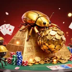Découvrez les meilleurs sites de paris sportifs avec une scène dynamique de jeux de cartes et de paris dans un décor captivant.