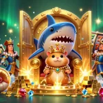 Experience winning strategies with x88 com in this vibrant 3D slot gaming illustration.