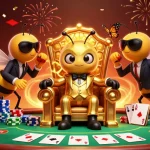 Illustration colorée d'un casino en ligne le plus payant avec des personnages captivants et des éléments de jeu.