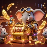 Spin and win with BTY6137 in a vibrant 3D casino-themed illustration showcasing unique characters.