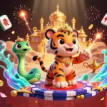 Experience panduan kenyamanan kerja with a vibrant casino-themed illustration showcasing dynamic characters and elements.