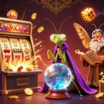 Engage in the thrilling game nổ hũ with vibrant slot machine action and captivating characters.